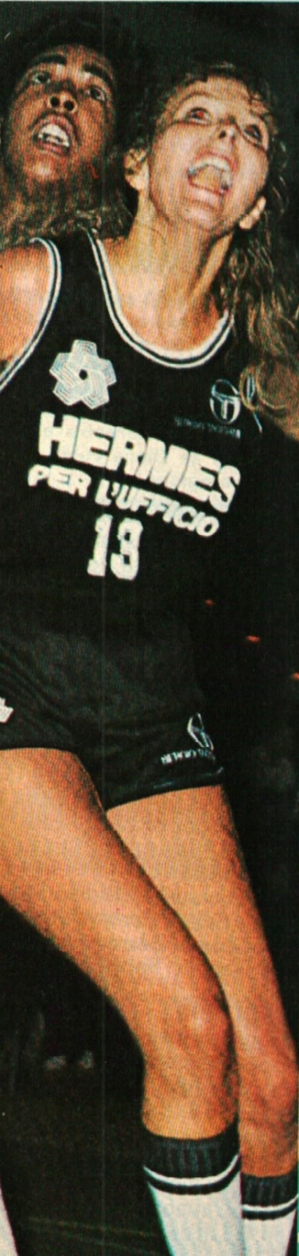 Susanna Cornelli in maglia Hermes Milano, stagione 1984/85