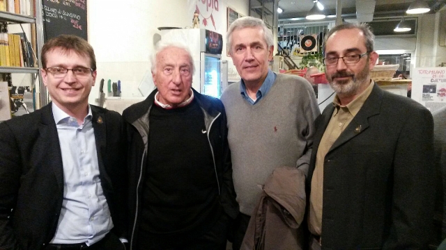 Stefano Bertani, Sandro Gamba, Dante Gurioli e Alessandro De Mori