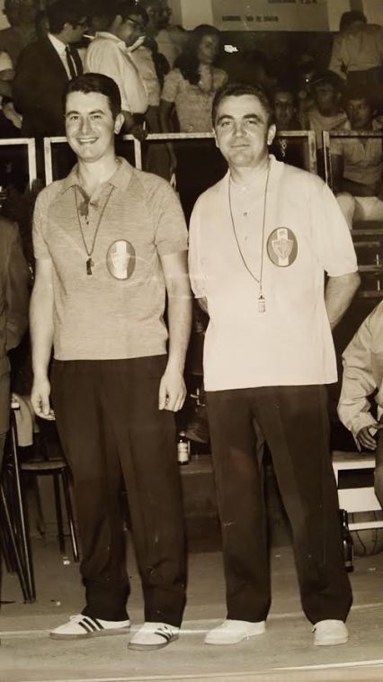 La coppia arbitrale milanese formata da Marzio Zambelli (a sinistra) e Renato Rossini (a destra)